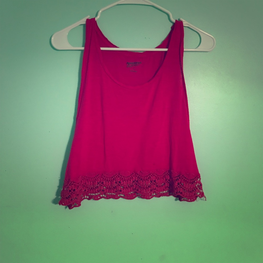 Arizona Pink crop top with cut out sides